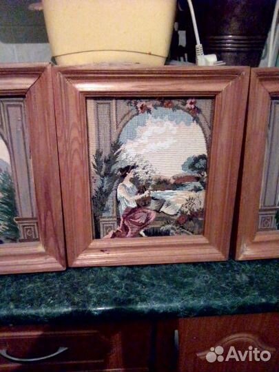 Триптих- гобелен и две картины