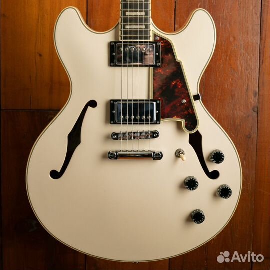 Полуакустическая гитара DAngelico + Аксессуары