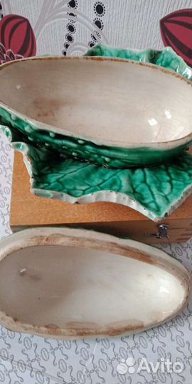 Шкатулка-Масленка фаянсовая 