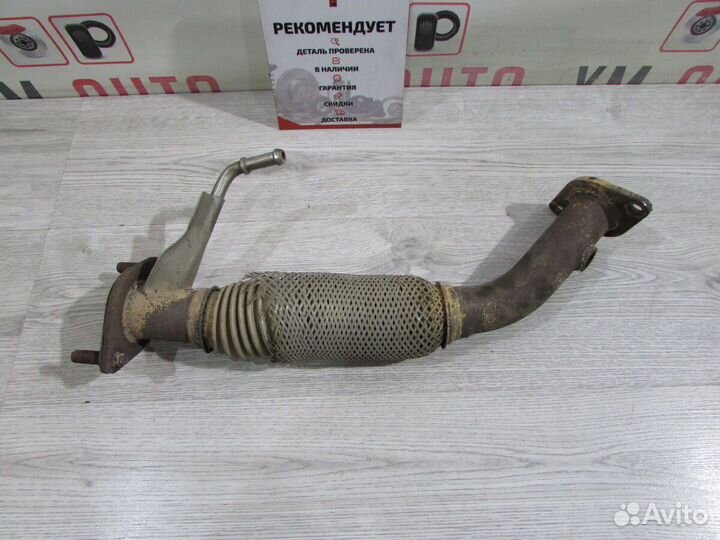 Приемная труба глушителя гофра Kia Rio 3