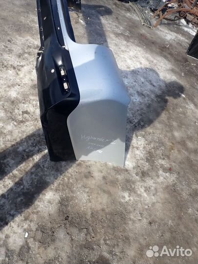 Бампер задний для Toyota Highlander II 2007-2013