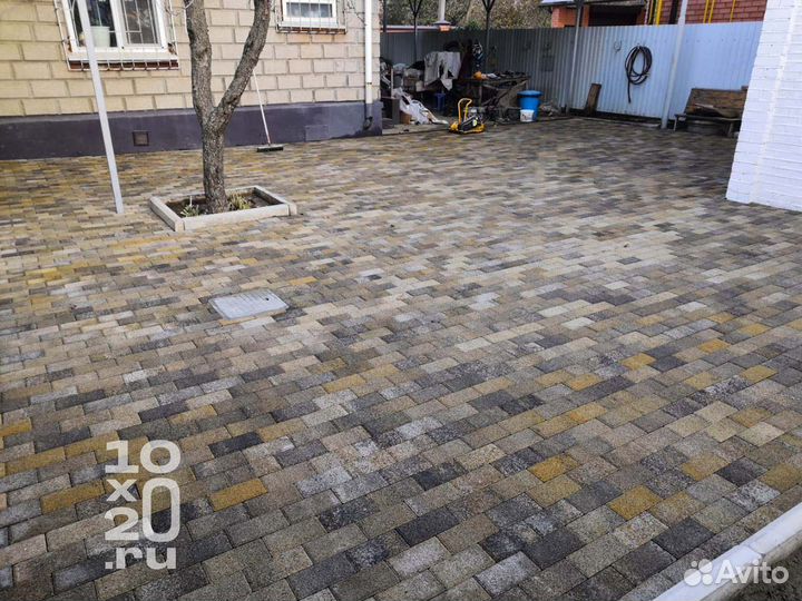 Тротуарная плитка, брусчатка, бордюры