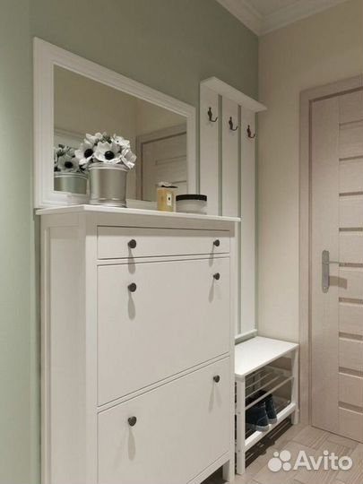 Галошница, 2 отделения, белая