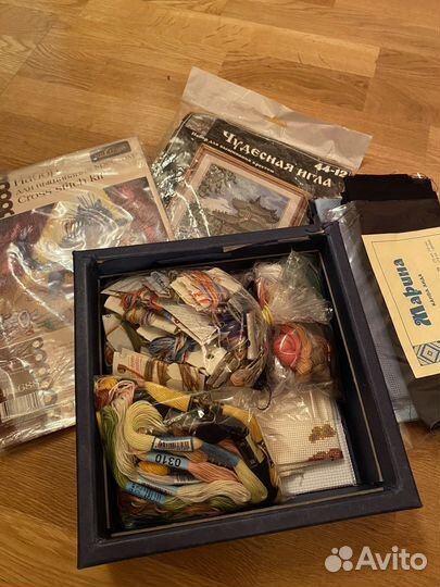 Вышивка нитки мулине, канва