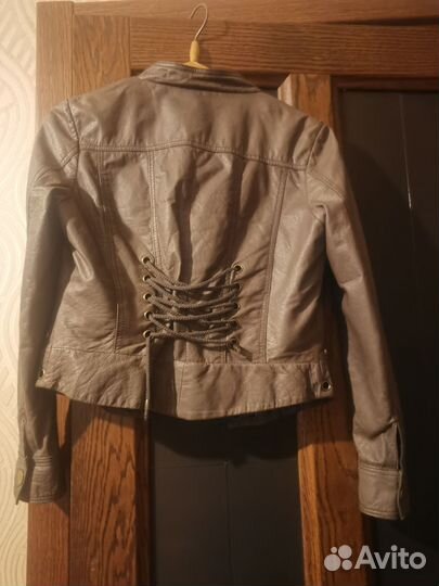 Куртка кожаная женская с мехом 42-44