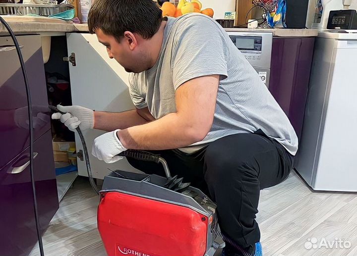 Срочная прочистка канализационных труб 24/7