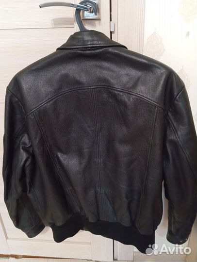 Кожаная куртка мужская 50 52 весна осень