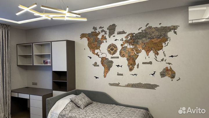 Карта мира на стену