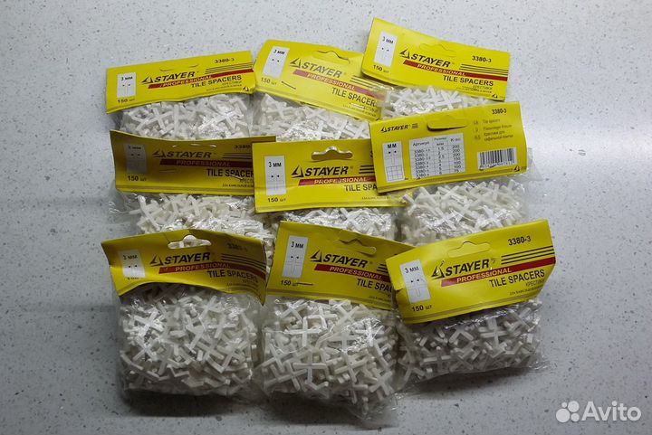 Крестики Stayer 3 мм. для укладки плитки
