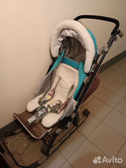 Детские санки коляска ника