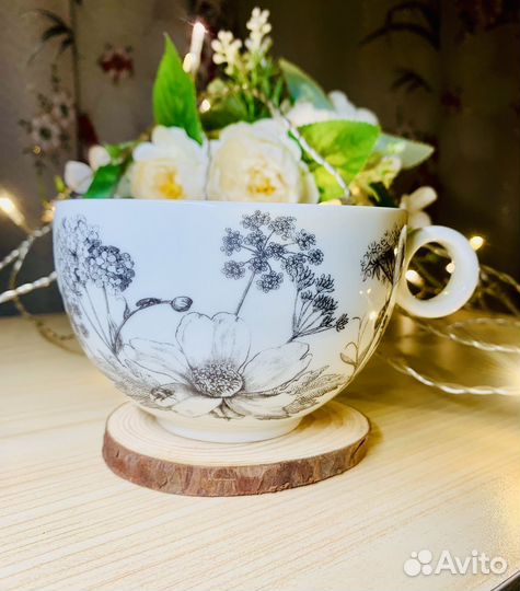 Кружка H&M home, серия ботаника, 350мл