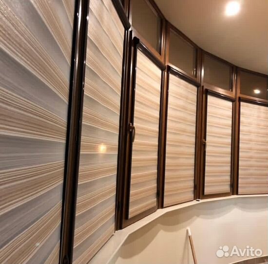 Рулонные жалюзи Зебра день-ночь/горизонтальные