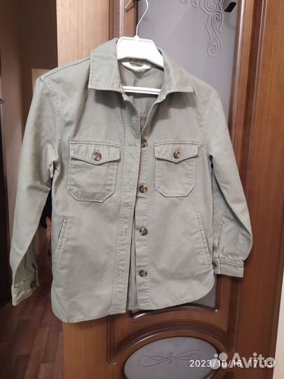 Джинсовая рубашка hm 134 р
