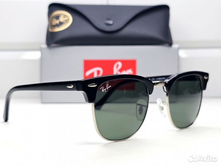 Очки Ray Ban 3016 Clubmaster Зеленые