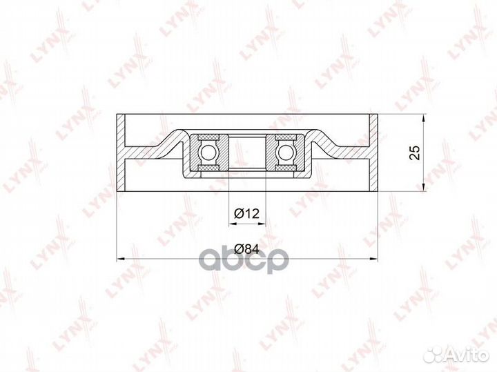 Ролик натяжной приводного ремня PB5015 lynxauto