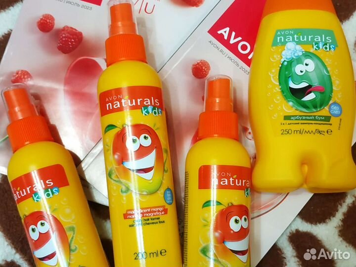 Детский шампунь, гель, спрей для расчёсывании вол