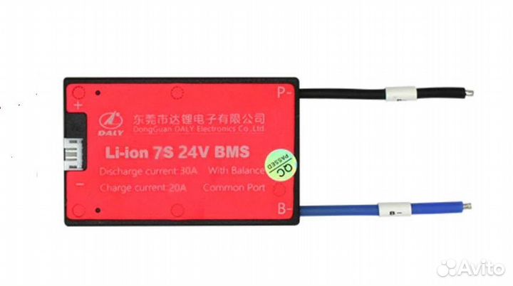 Плата контроля BMS Li-ion 6S 24V 30A