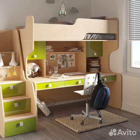 Детская кровать со столом