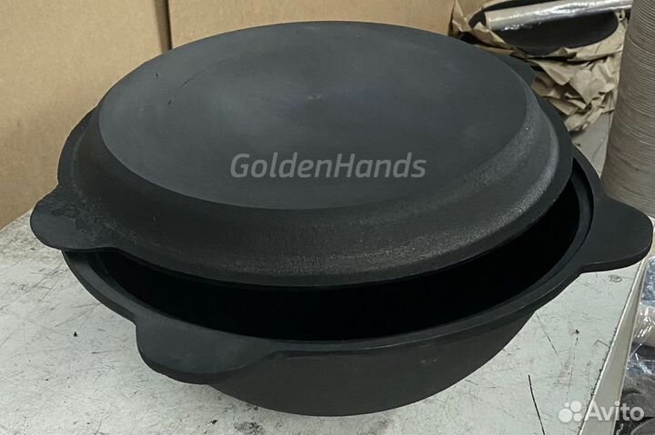 Чугунная сковорода / крышка на казан