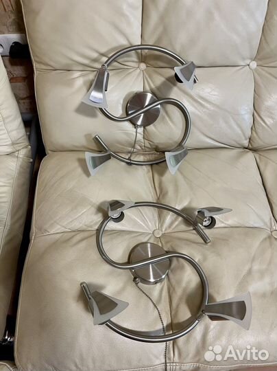 Светильник потолочный люстра) и 3 бра комлект