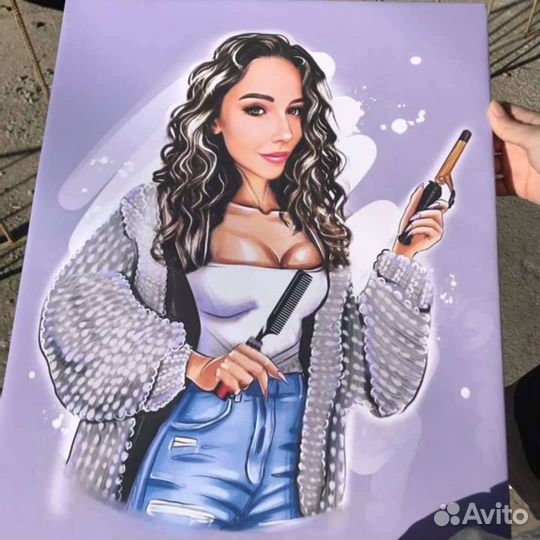 Бьюти шарж Арт портрет