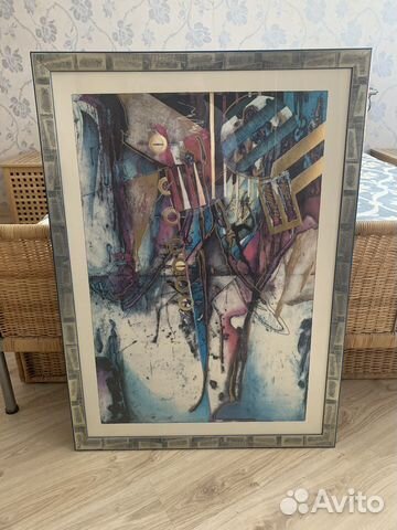 Картина большая в раме интерьерная