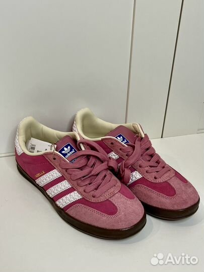 Новые кеды adidas Gazelle бело-розовые, доставка б