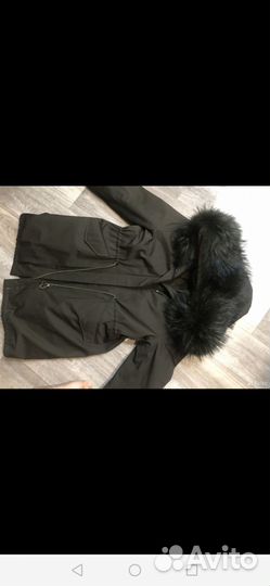 Парка с натуральным мехом 50 52