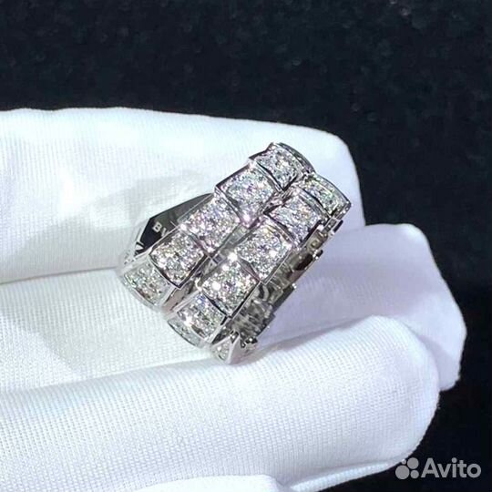 Кольцо Булгари золото, бриллианты 2,77 ct