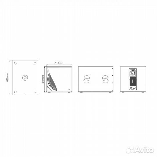 Сабвуфер RFIntell WA118SA