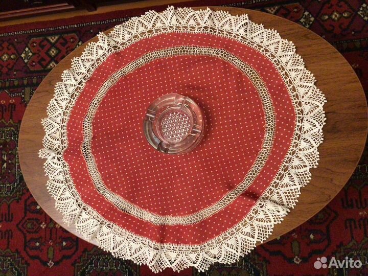 Салфетка ф60 см, винтаж СССР