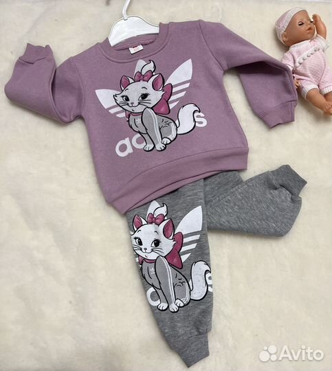 Костюм для девочки на флисе размер 1 год