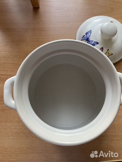 Кастрюля горшок керамика для запекания супница