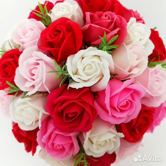 Цветы на Выпускной Мыльные розы Подарок