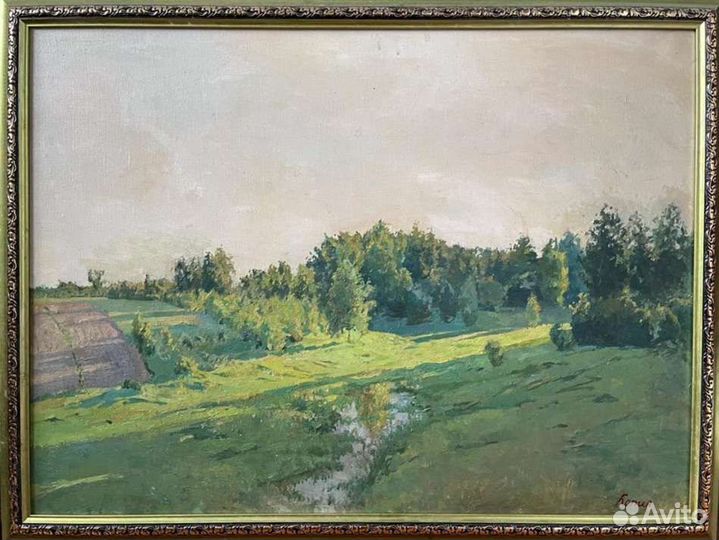 Картина маслом на холсте, пейзаж, копия