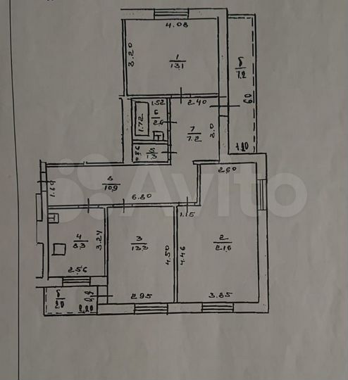 Комната 56 м² в 2-к., 8/9 эт.
