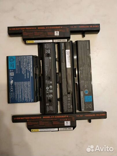 Аккумуляторы к ноутбукам на разбор, на банки