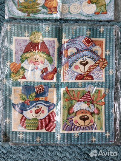 Салфетки Новый год гобелен новые