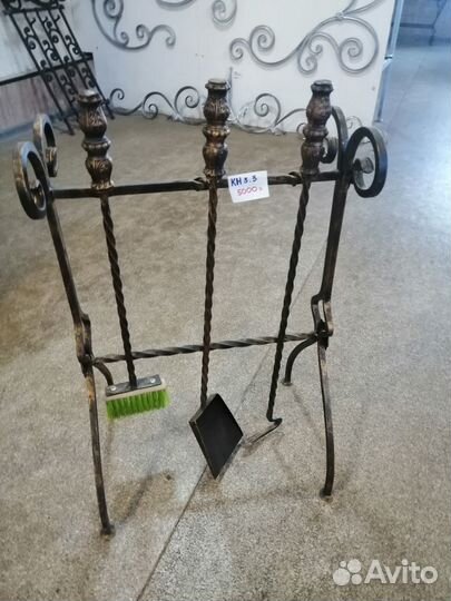 Кованый каминный набор