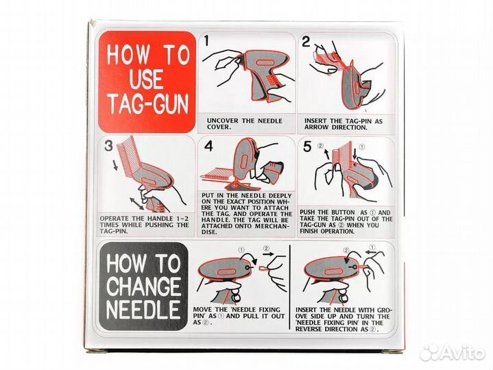 Игольчатый пистолет для бирок на одежду