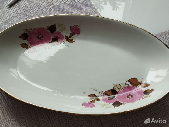 Блюдо круглой и овальной формы