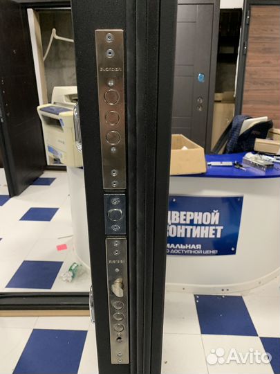 Дверь входная 49 дк Рим О 960х2050 Орех/Софт снег