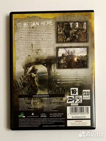 S.T.A.L.K.E.R. Clear Sky Сталкер зарубежная лиценз