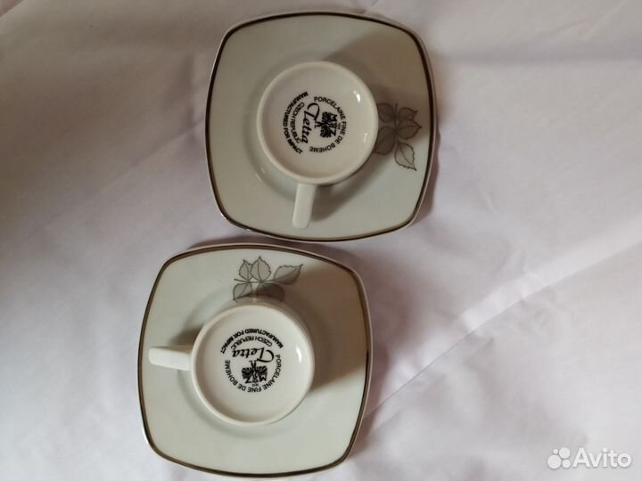 Чешский кофейный сервиз Тетра MZ на 2 персоны