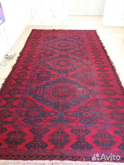 Ковер шерстяной (сумаг), ручной работы, бу