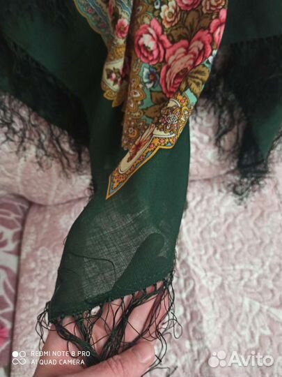 Павловопосадский платок 100 шерсть