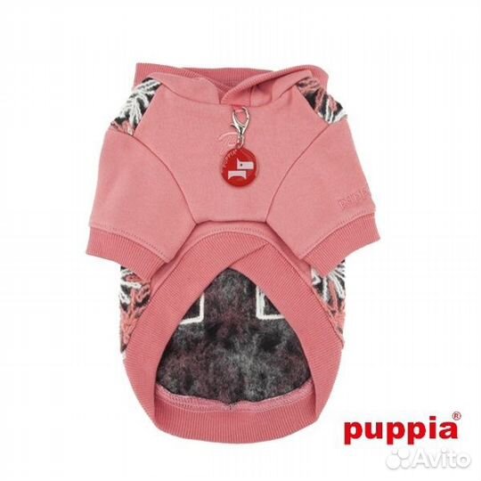 Puppia худи с капюшоном и вывязанными цветами 