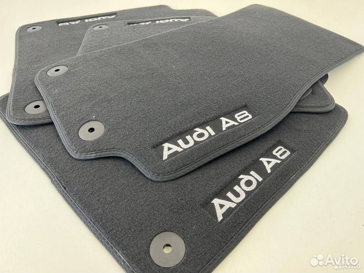Коврики Audi A8 D5 long ворсовые велюровые