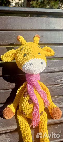 Вязаные игрушки жираф