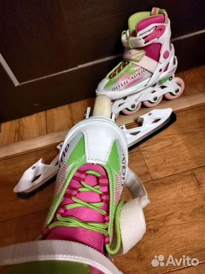 Коньки ролики 2 в 1